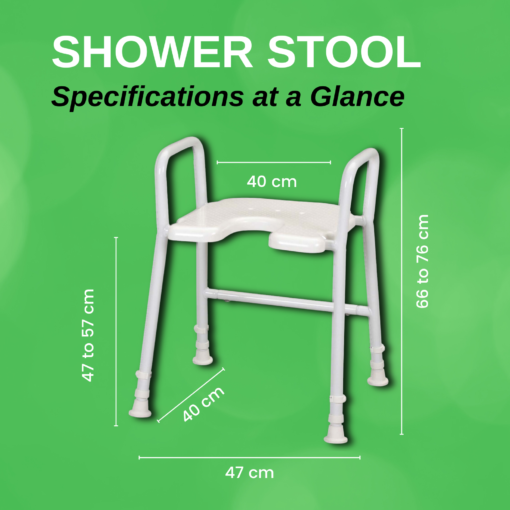 Shower Stool Specifications at a Glance