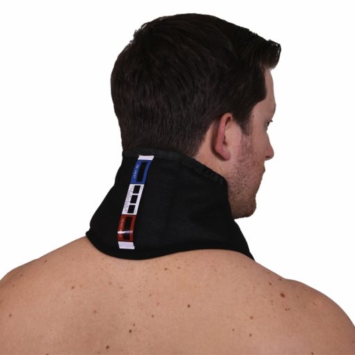 heat pack with temperature gauge for the neck